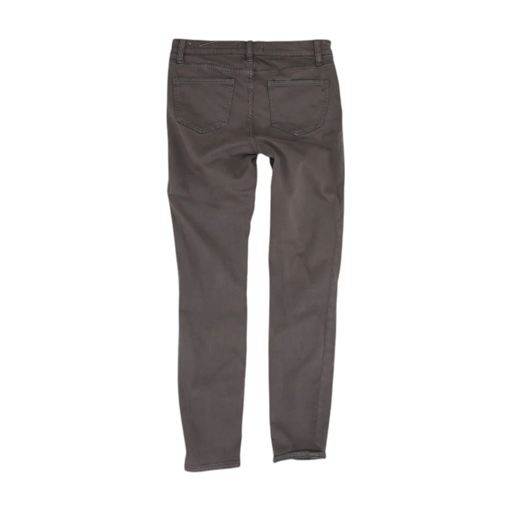 Gray Solid Skinny Leg Jeans - Image 2