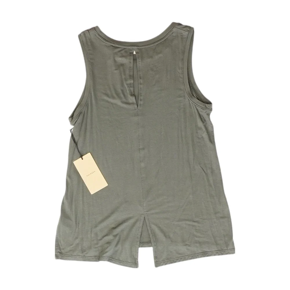 Gray Solid Sleeveless Blouse - Image 2