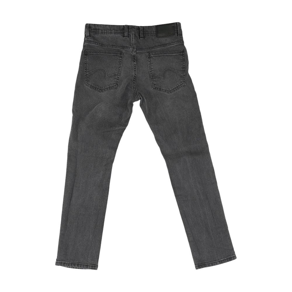 Gray Solid Straight Jeans - Image 2