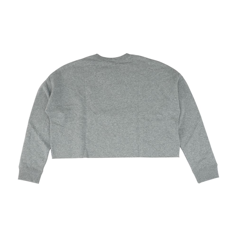 Gray Solid Sweatshirt - Image 2