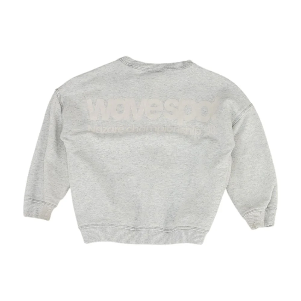 Gray Solid Sweatshirt - Image 2