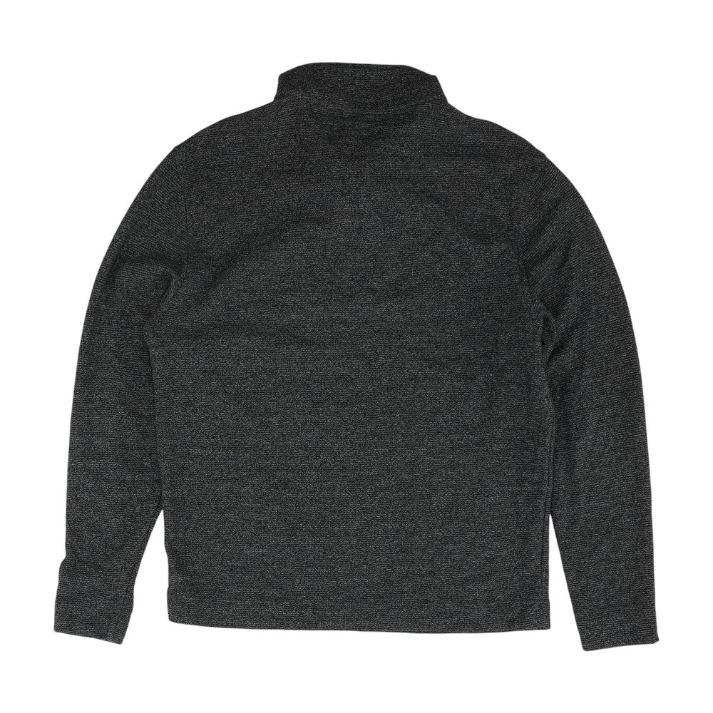 Gray Striped 1/4 Zip Pullover - Image 2