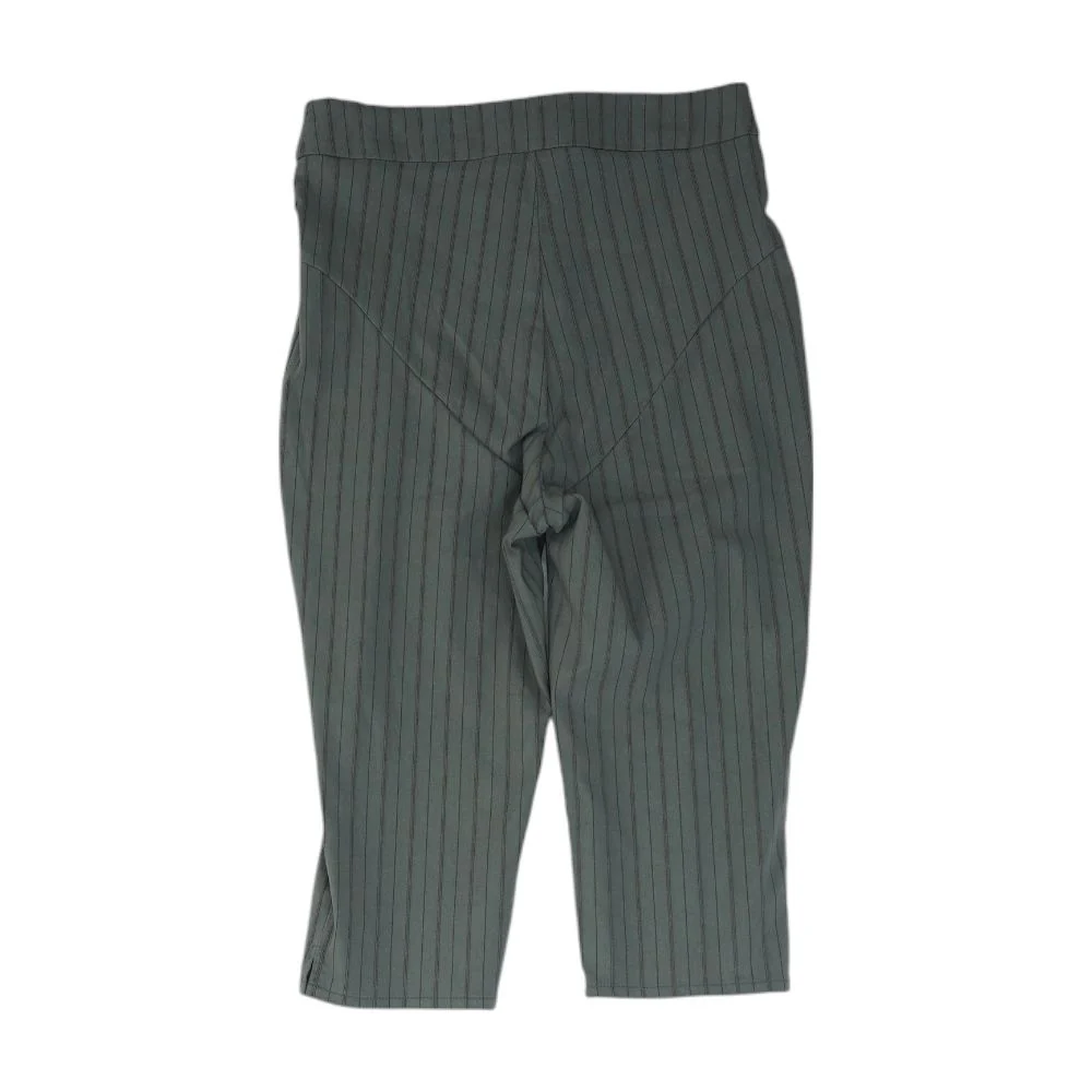 Gray Striped Capri Pants - Image 2