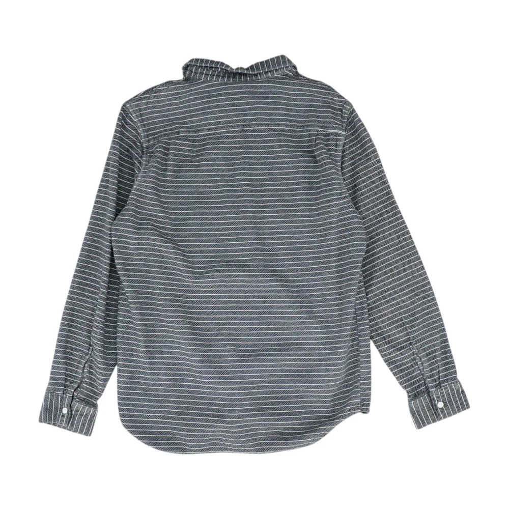 Gray Striped Flannel Button Down - Image 2