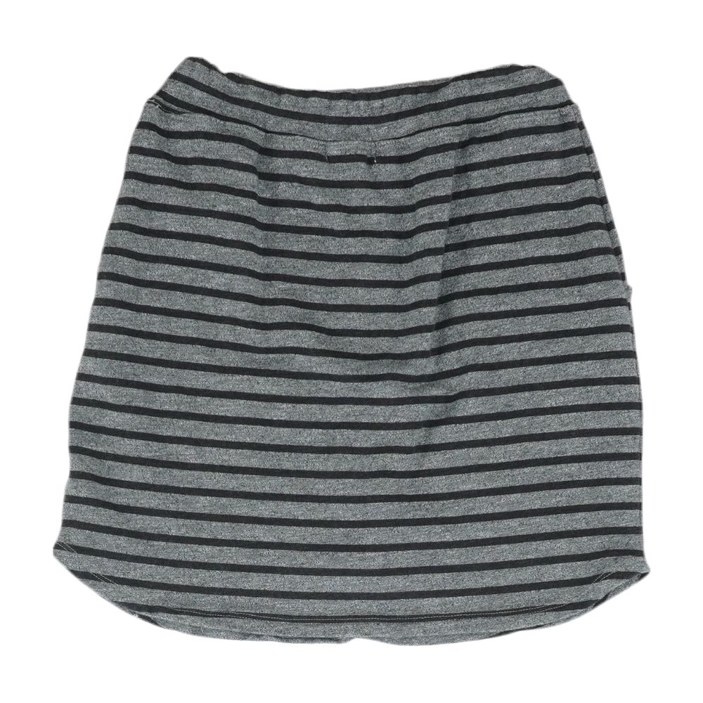 Gray Striped Mini Skirt - Image 2