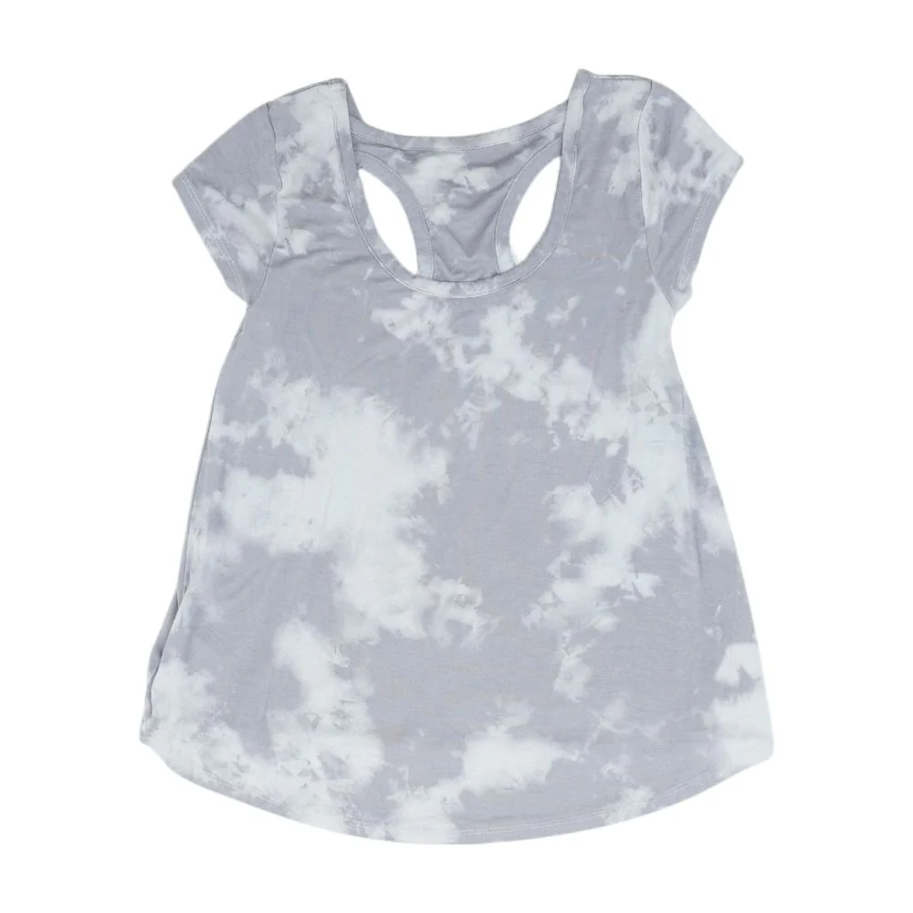 Gray Tie Dye Crewneck T-Shirt - Image 2