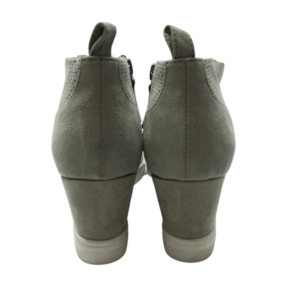 Gray Wedge Heels - Image 2