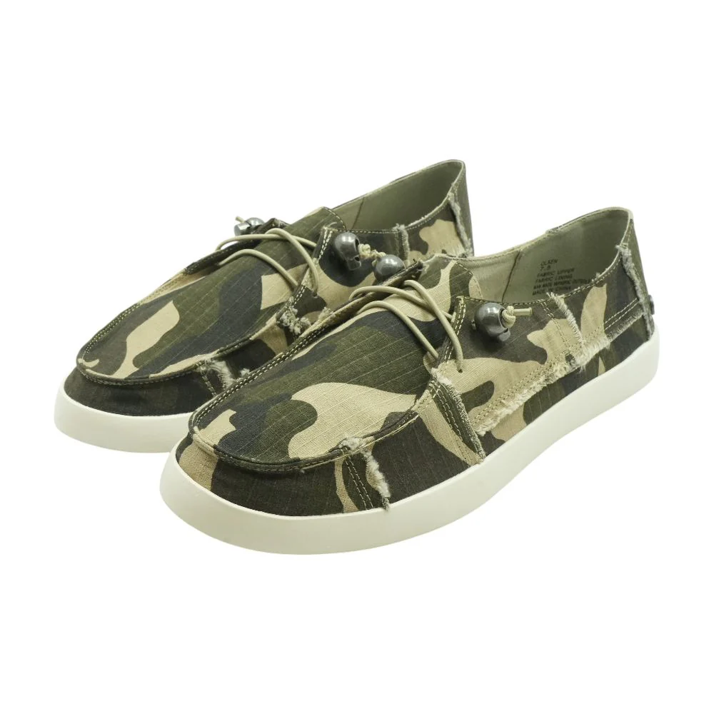 Green Boat Shoe Flats
