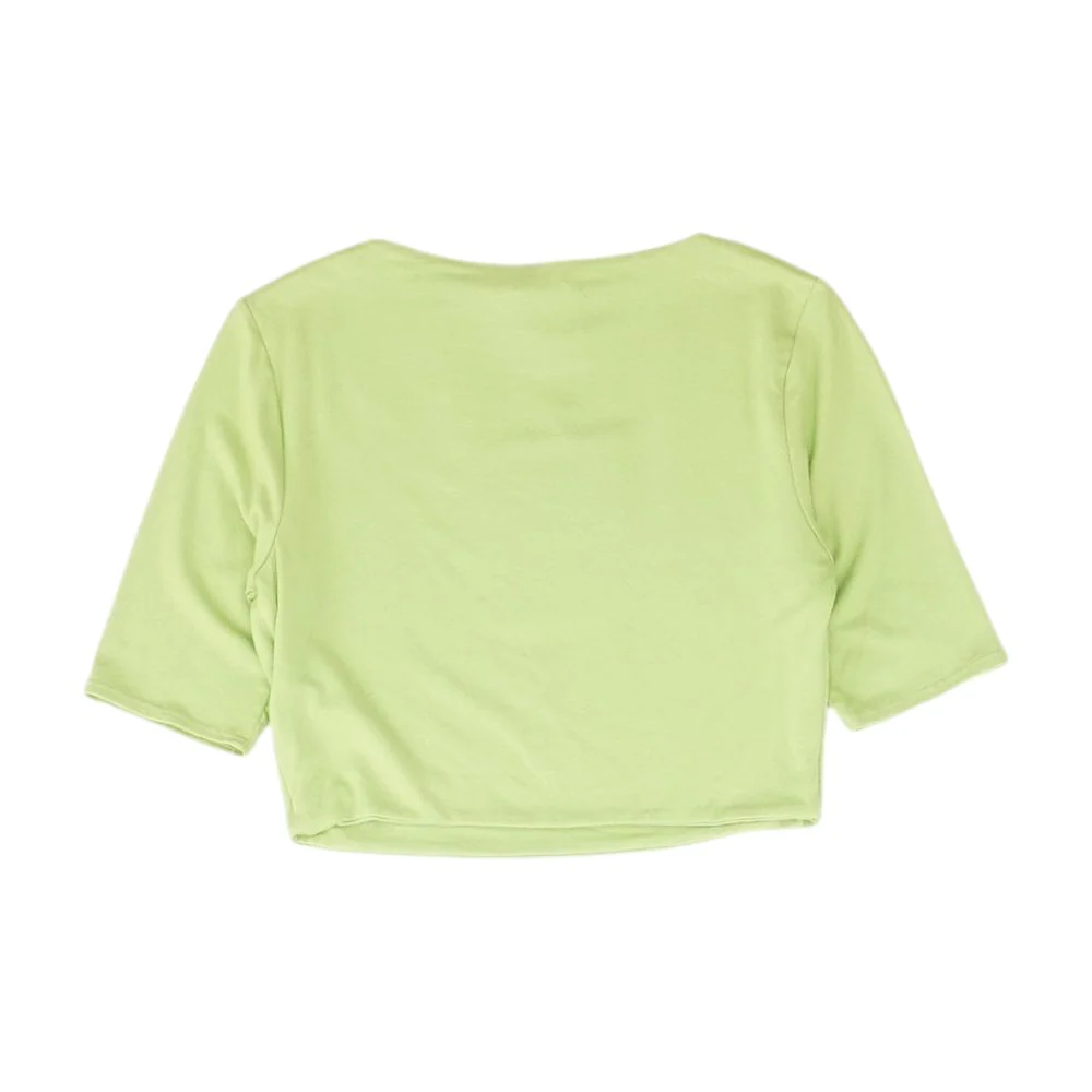 Green Cropped T-Shirt - Image 2