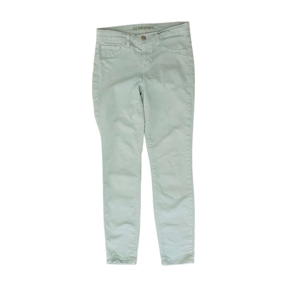 Green Five Pocket Skinny Pants