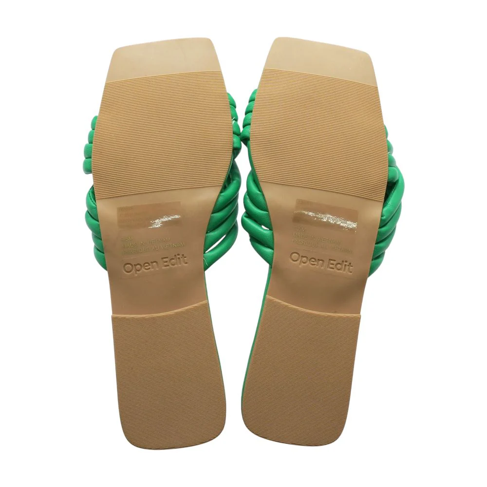 Green Flat Sandals - Image 3