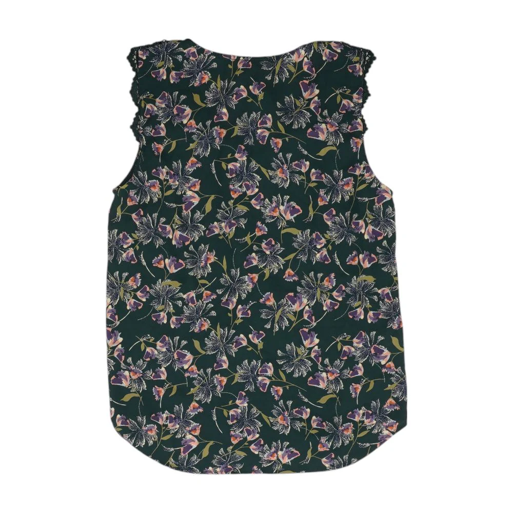 Green Floral Blouse - Image 2