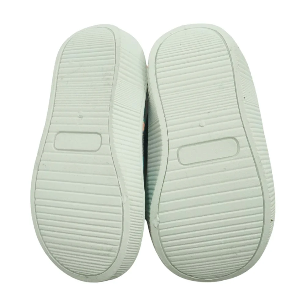 Green Floral Crib Shoes - Image 3