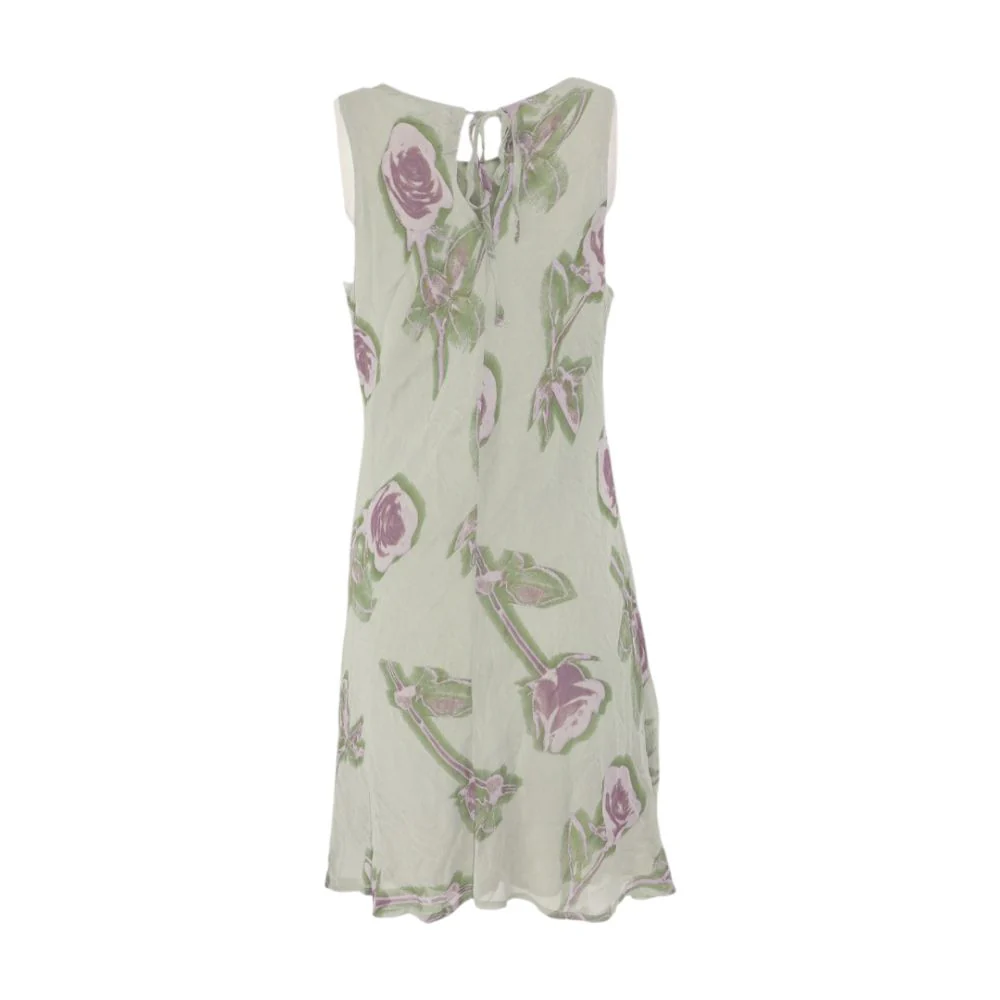 Green Floral Mini Dress - Image 2