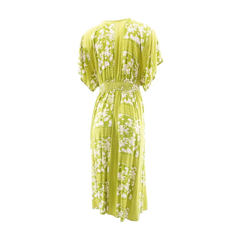 Green Graphic Midi Dress - Image 2