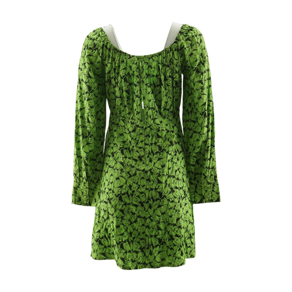 Green Graphic Mini Dress - Image 2