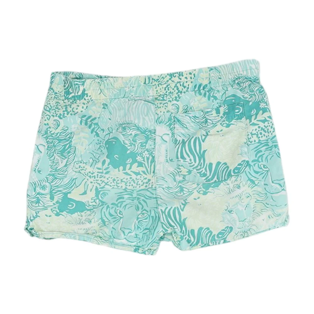 Green Graphic Shorts - Image 2
