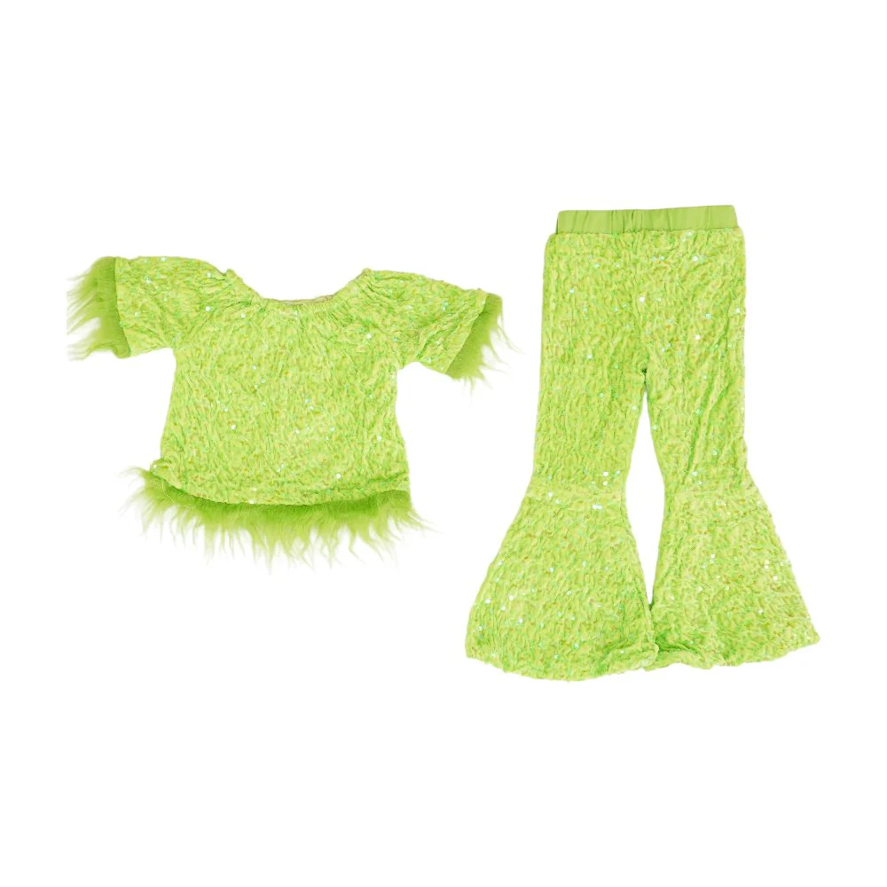 Green Knit Top and Pant Set - Image 2