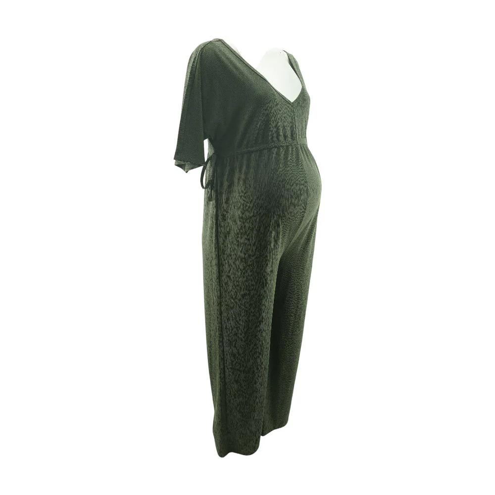 Green Maternity Jumpsuit - Image 2