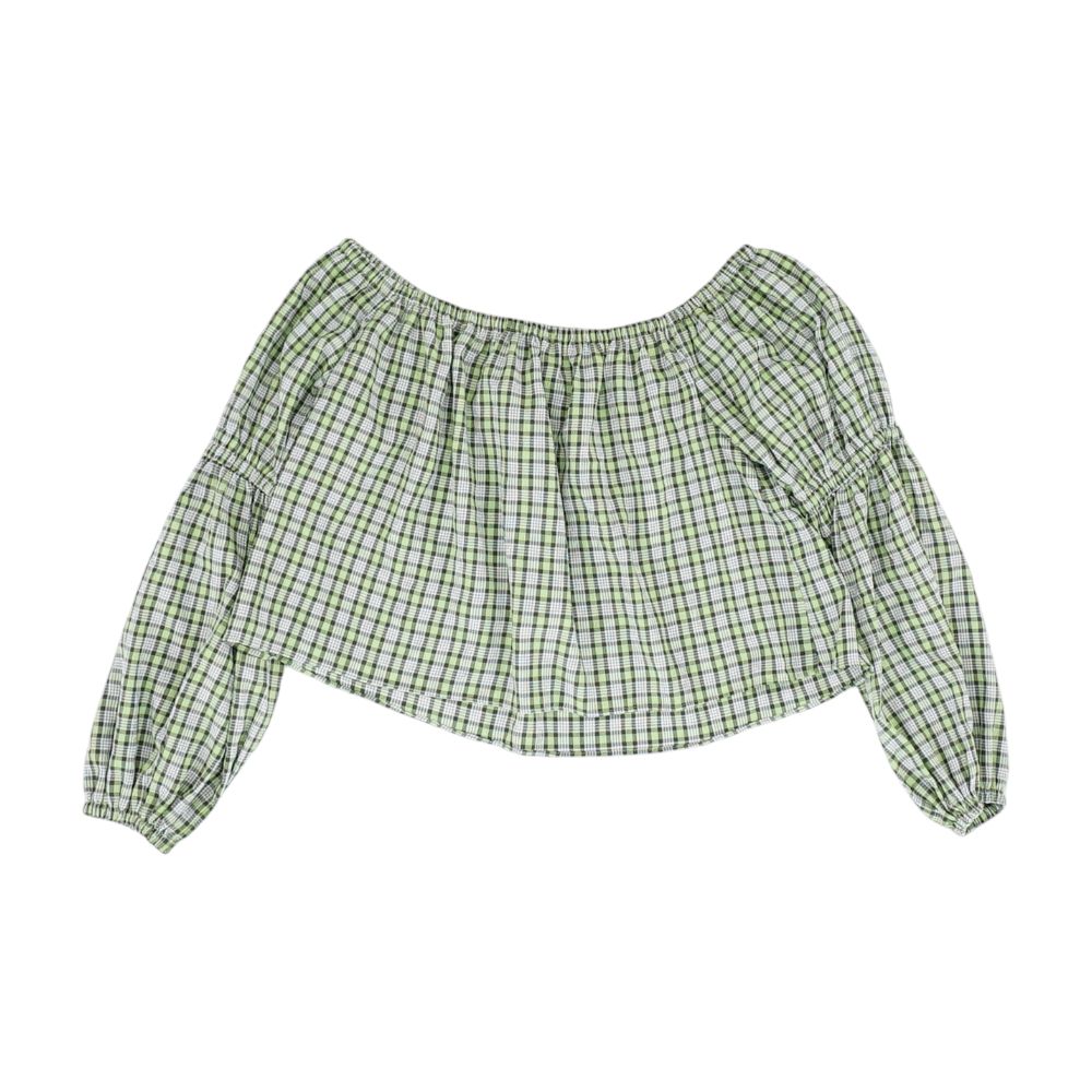 Green Plaid Blouse - Image 2
