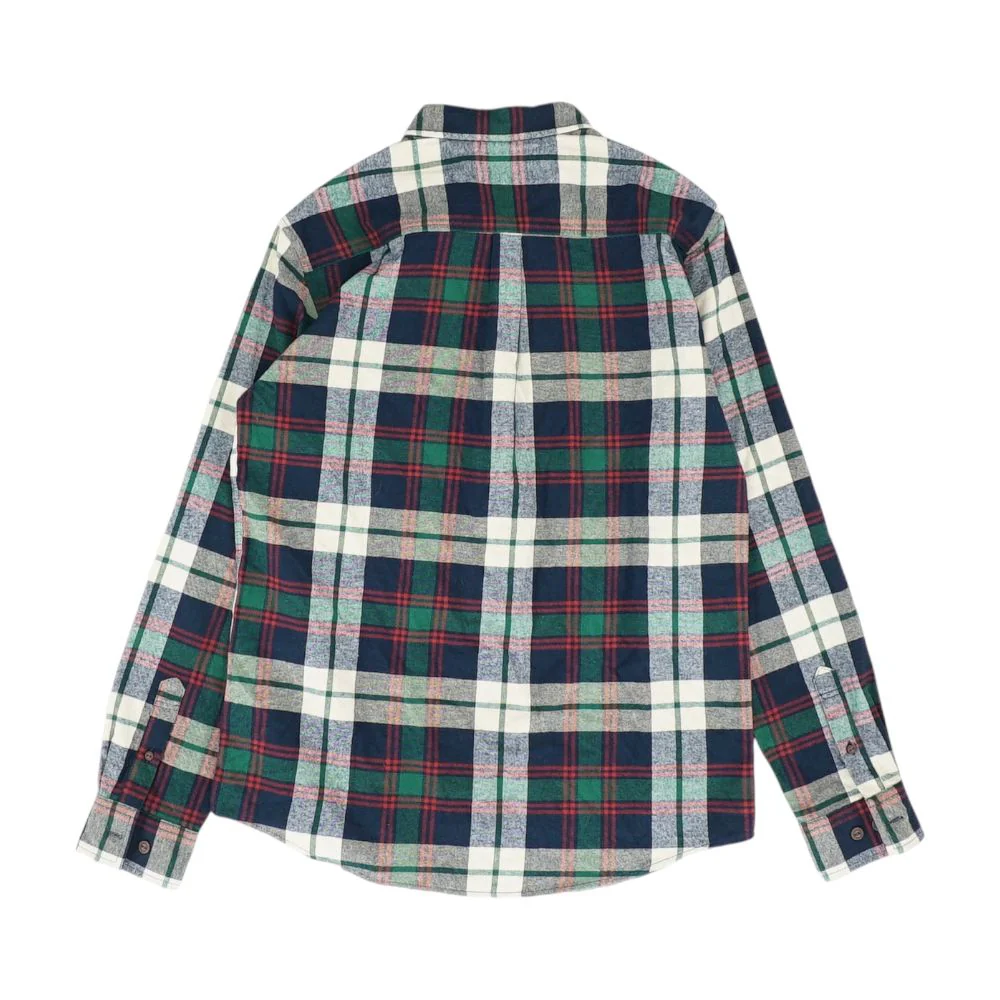 Green Plaid Flannel Button Down - Image 2