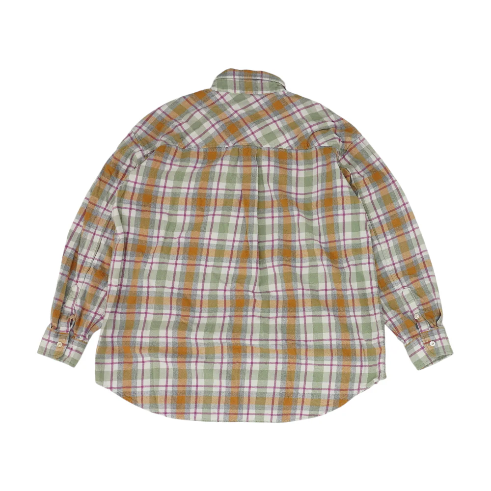 Green Plaid Flannel Button Down - Image 2