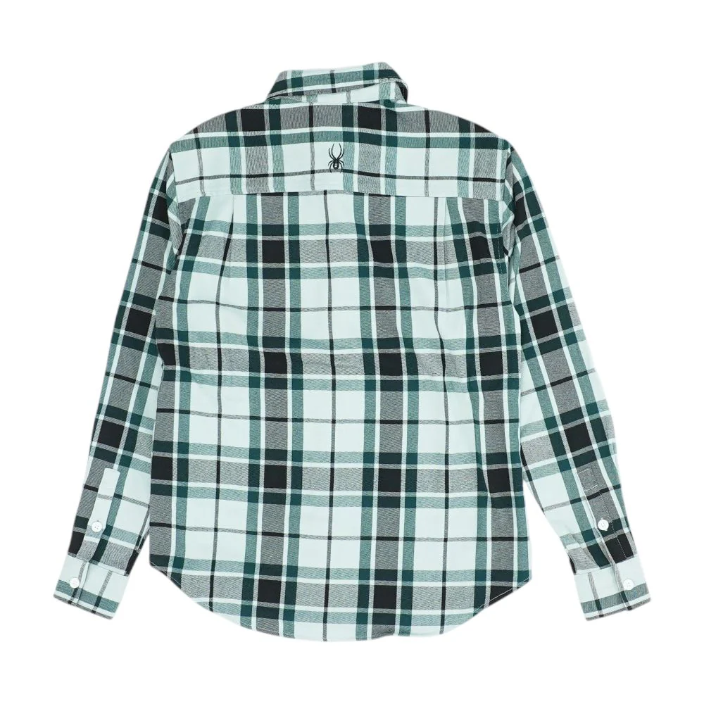 Green Plaid Long Sleeve Button Down - Image 2