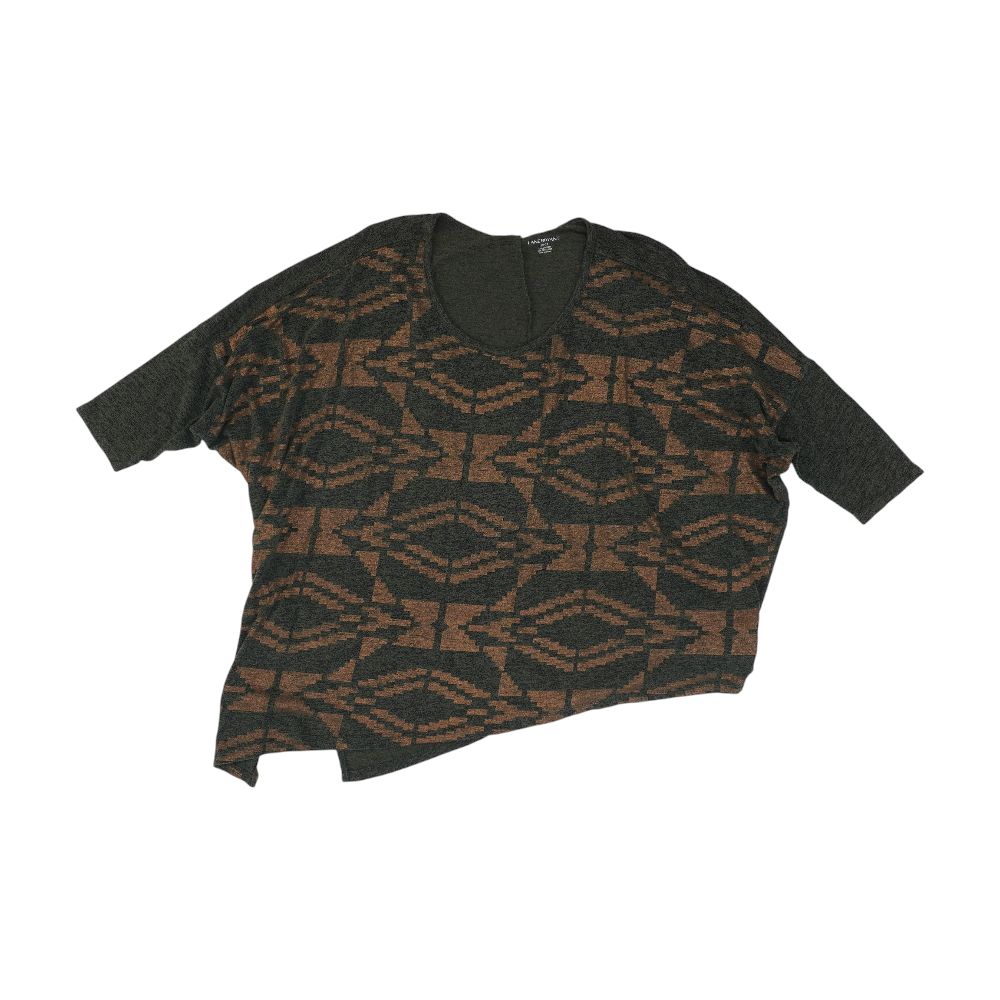 Green Plus Graphic Blouse