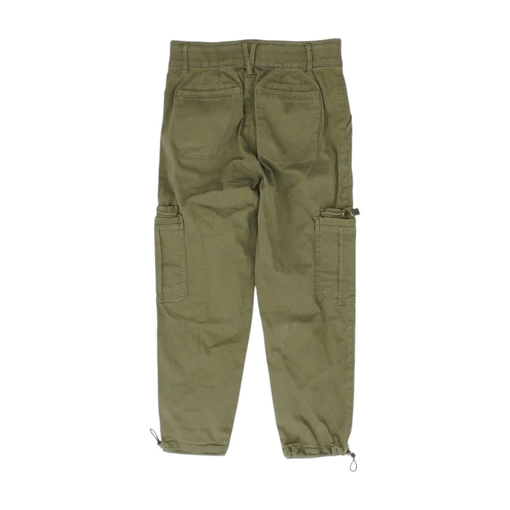 Green Solid Cargo Pants - Image 2