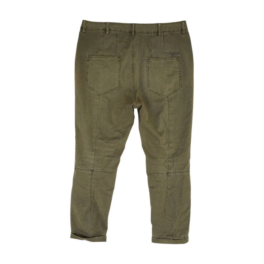 Green Solid Chino Pants - Image 2