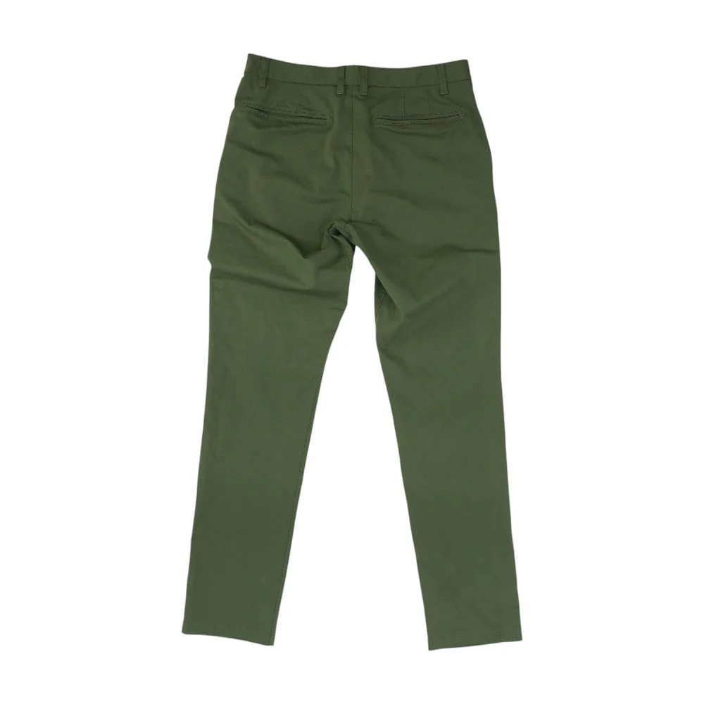 Green Solid Chino Pants - Image 2