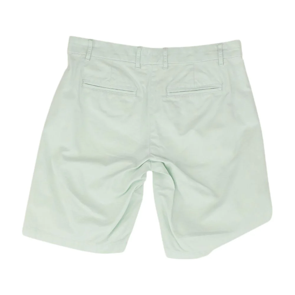 Green Solid Chino Shorts - Image 2