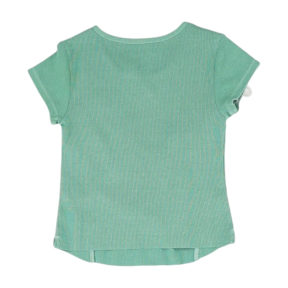 Green Solid Crewneck T-Shirt - Image 2