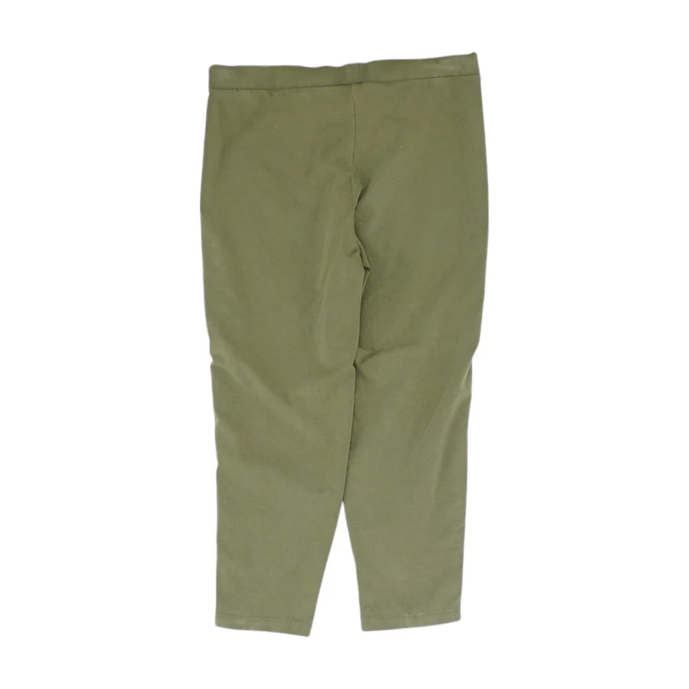 Green Solid Leggings - Image 2