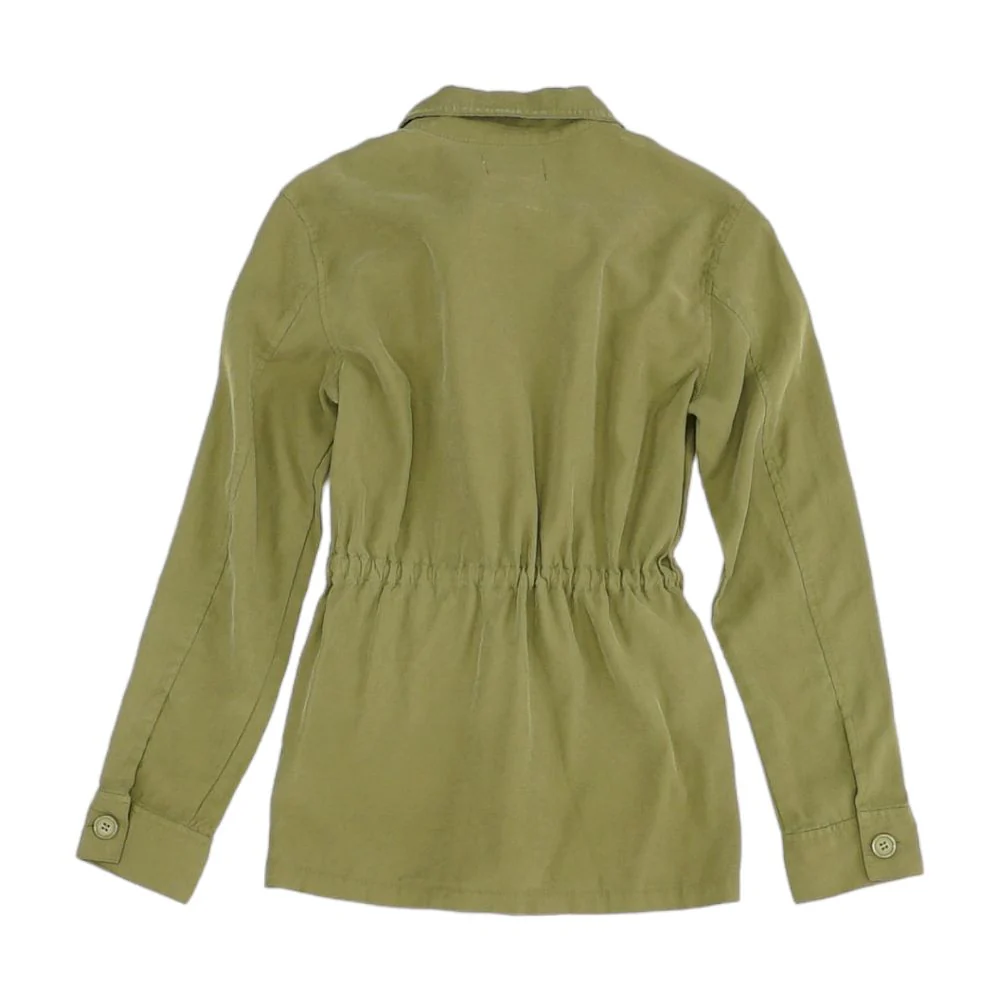 Green Solid Lightweight Jacket - Image 2