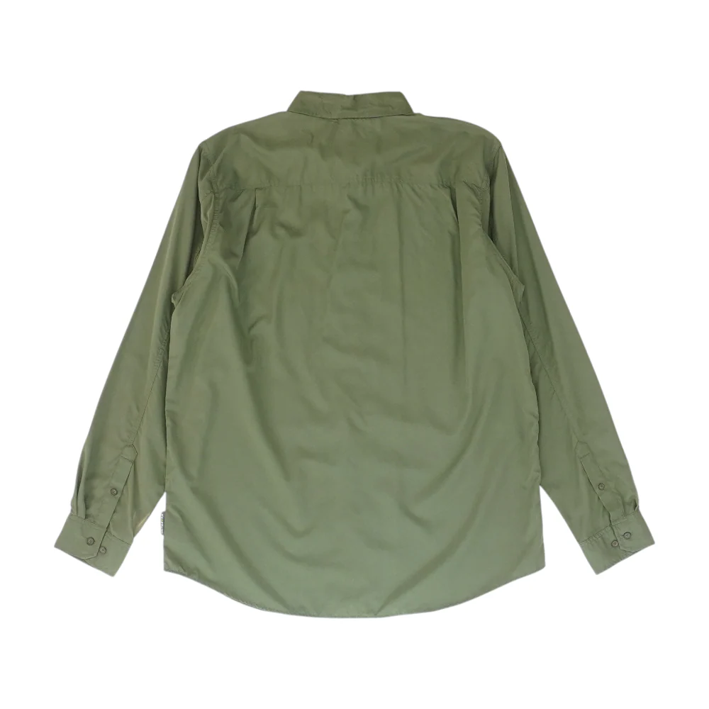 Green Solid Long Sleeve Button Down - Image 2