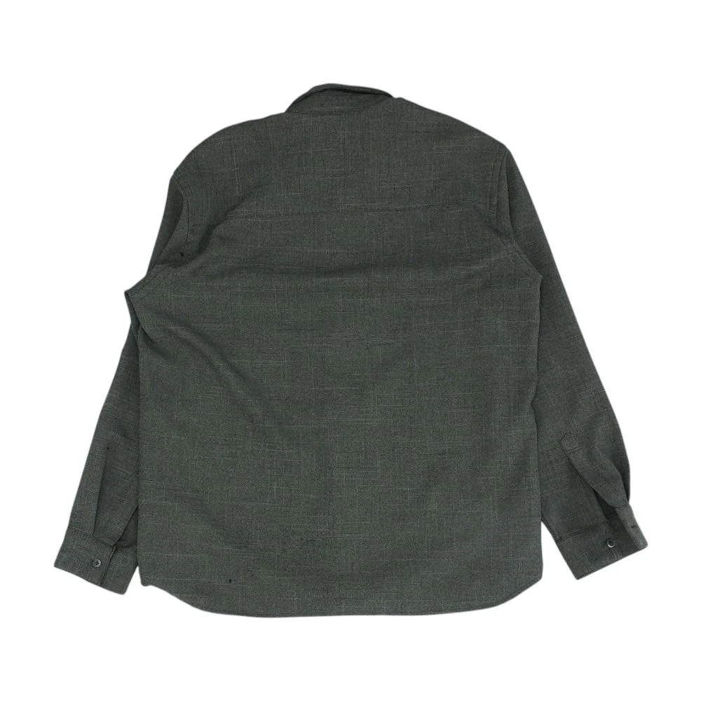 Green Solid Long Sleeve Button Down - Image 2