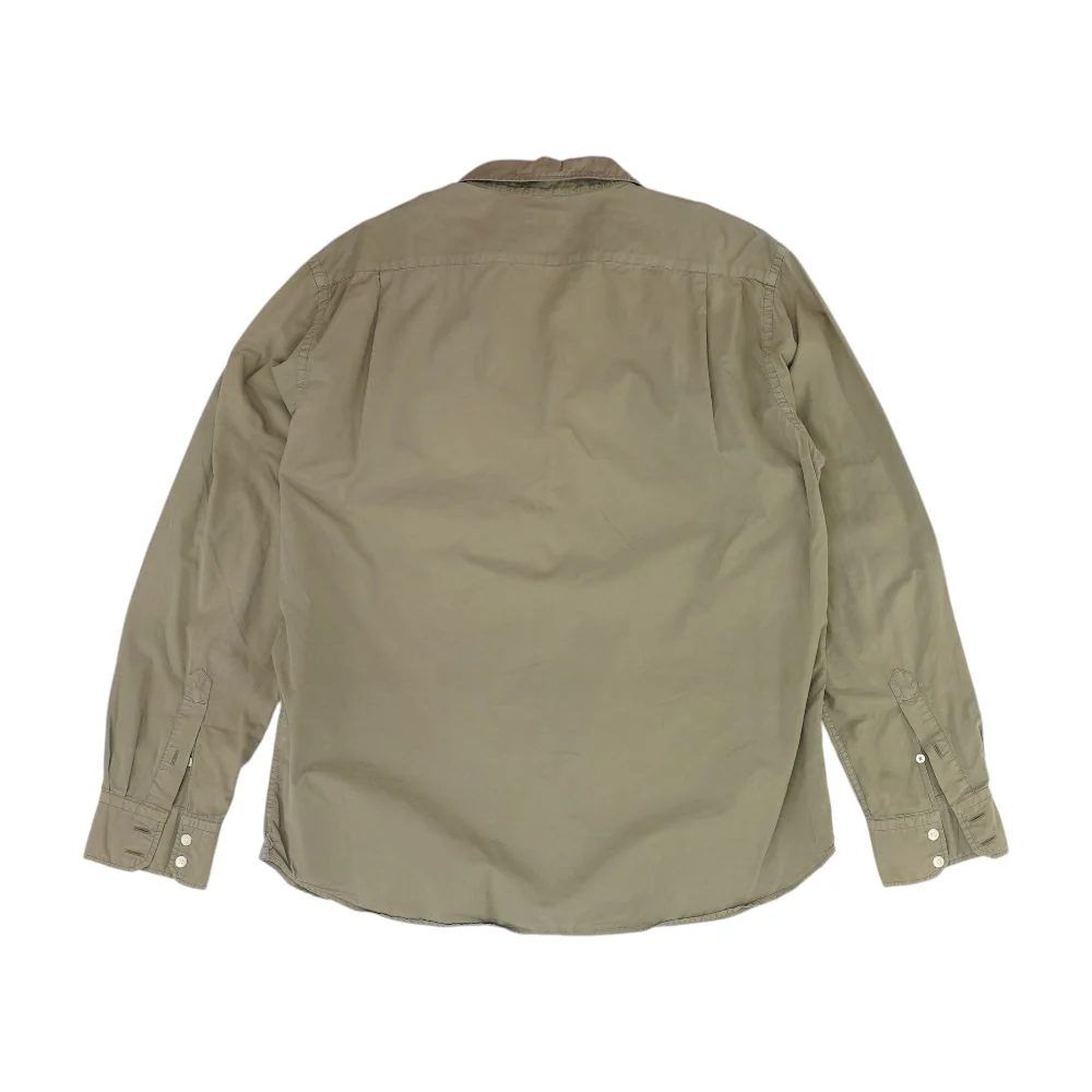 Green Solid Long Sleeve Button Down - Image 2