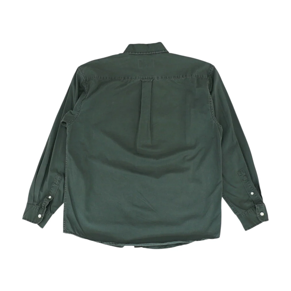 Green Solid Long Sleeve Button Down - Image 2