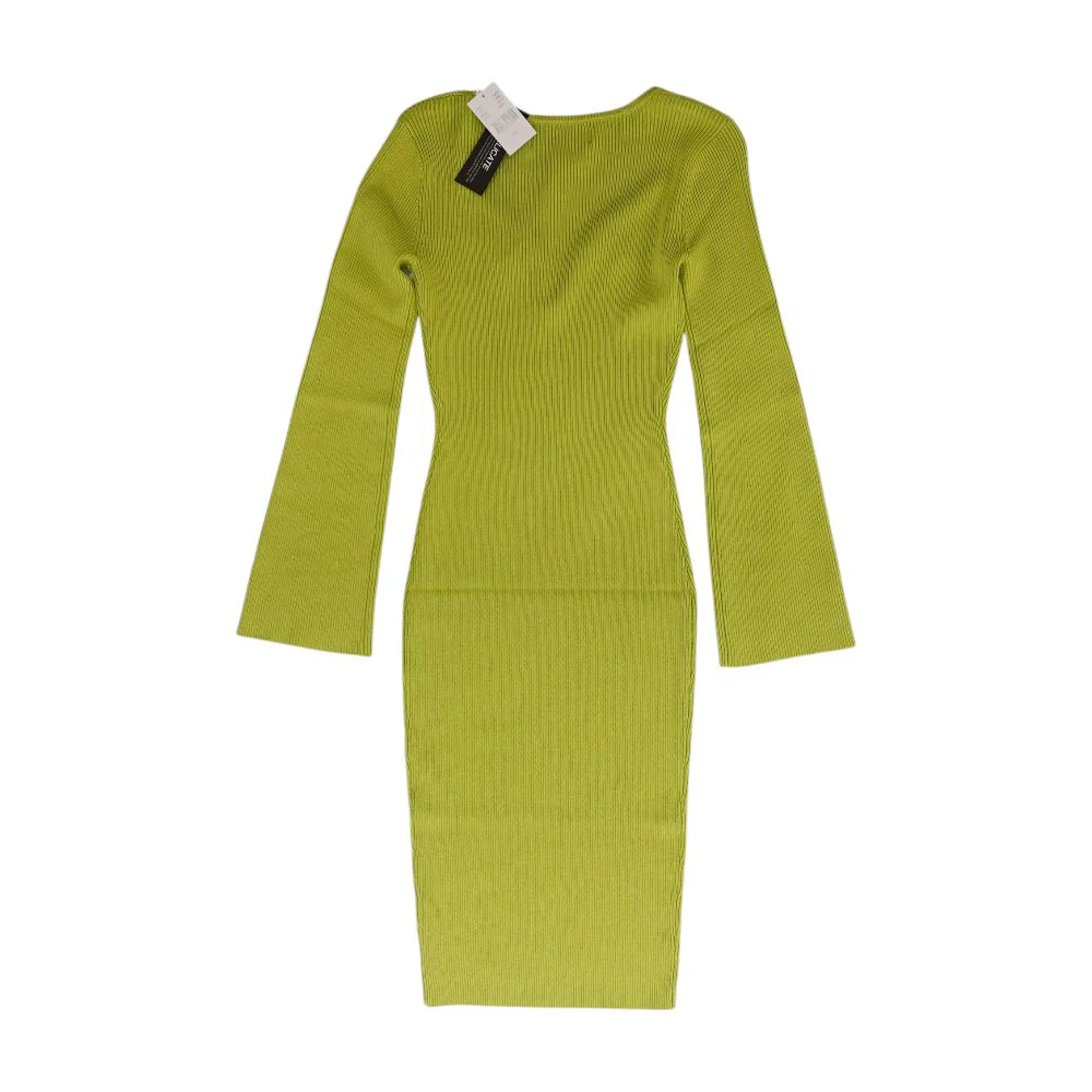 Green Solid Maxi Dress - Image 2