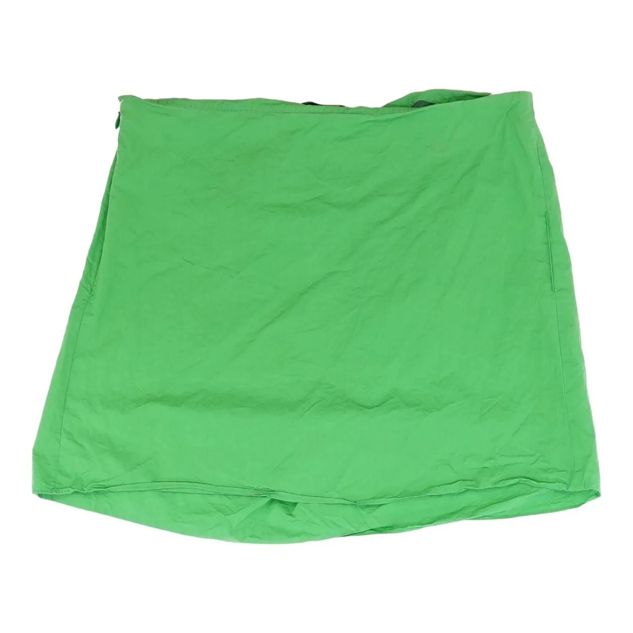 Green Solid Mini Skirt - Image 2