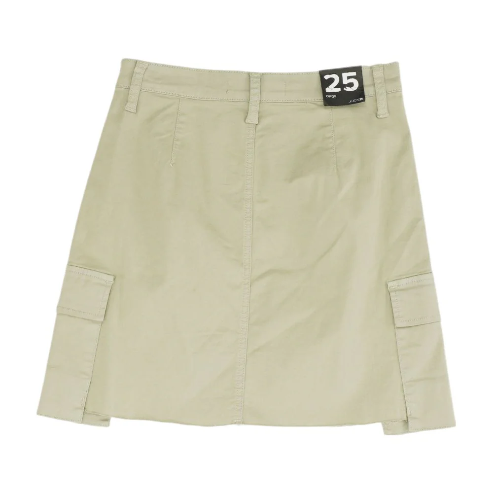Green Solid Mini Skirt - Image 2