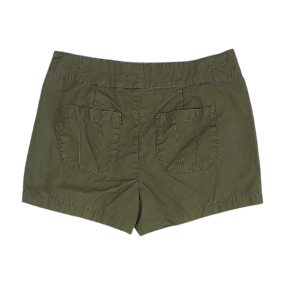Green Solid Shorts - Image 2