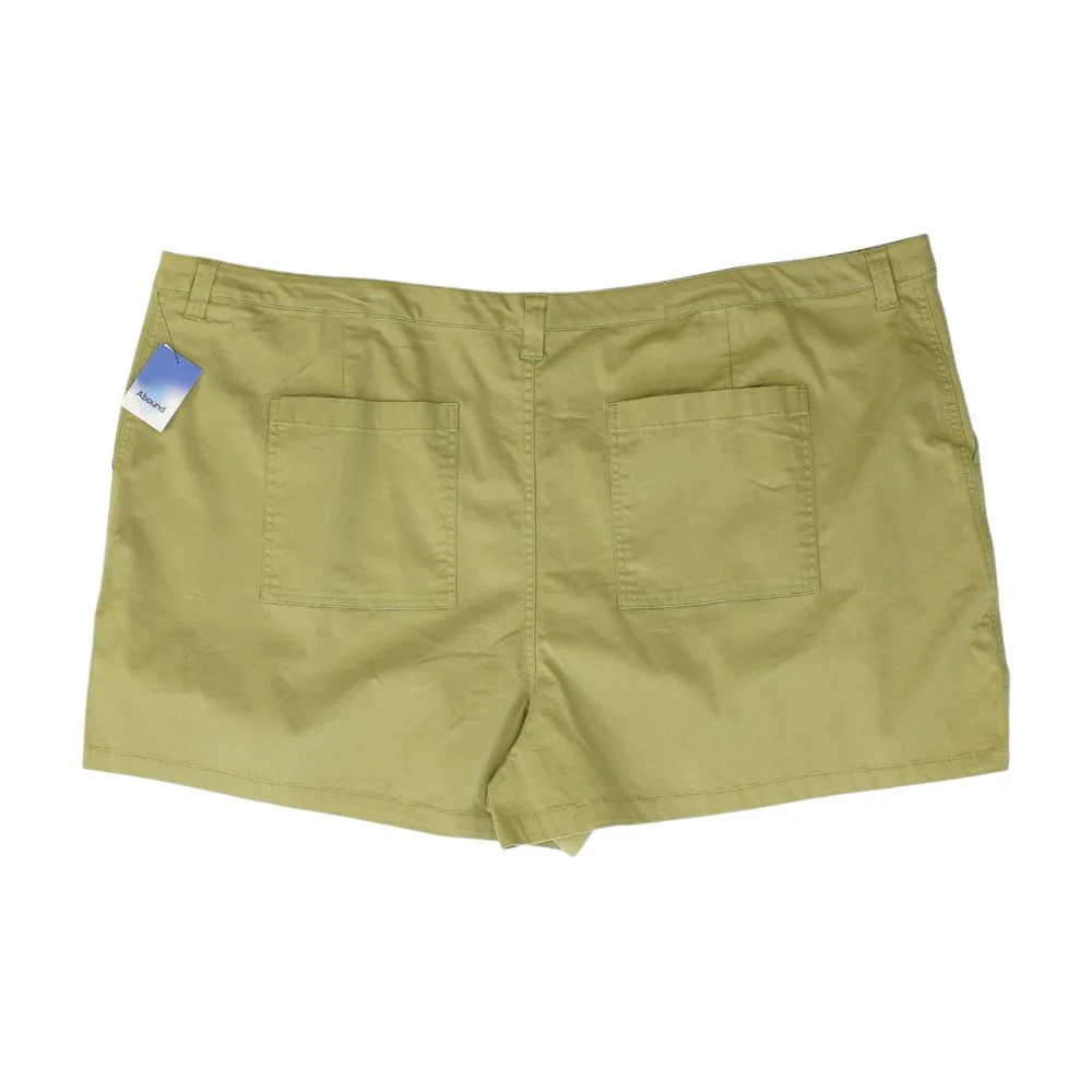 Green Solid Shorts - Image 2