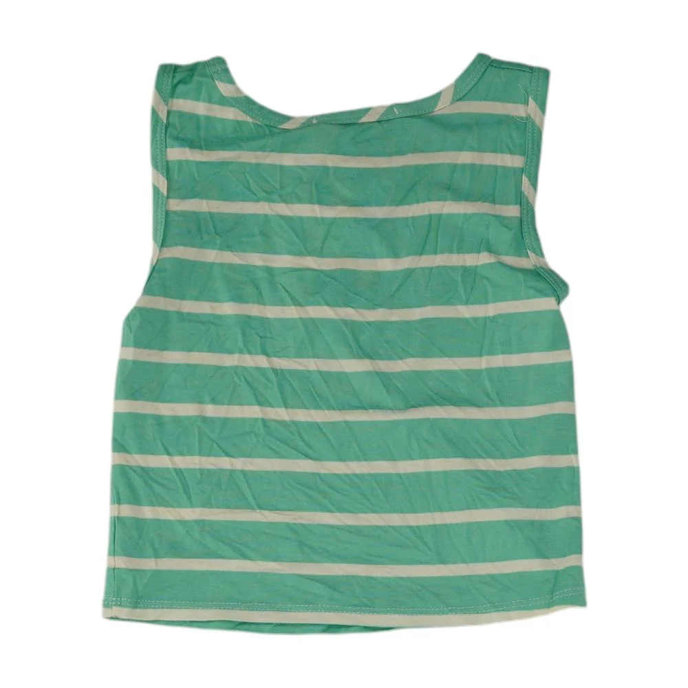 Green Striped Tank T Shirt - Image 2