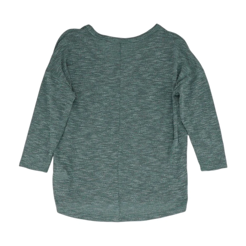 Green V Neck Knit Top - Image 2