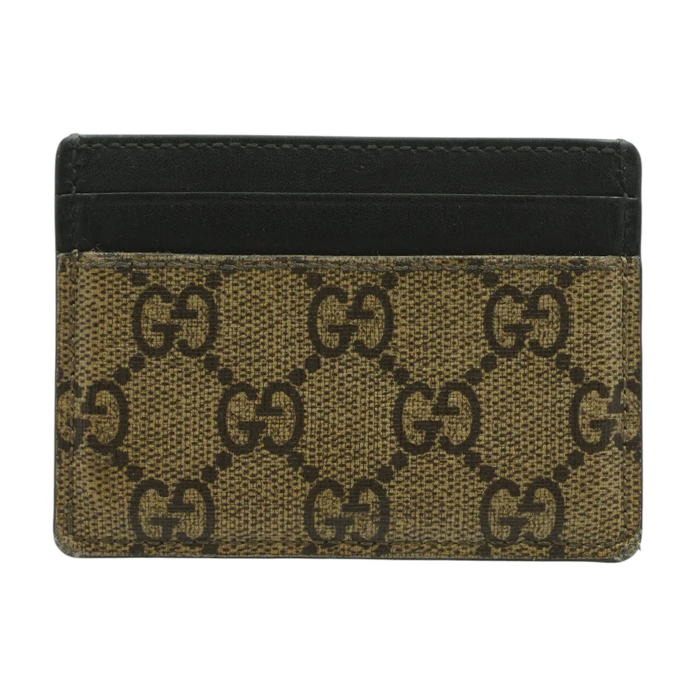 Black & Beige GG Supreme Tiger Head Card Case - Image 2