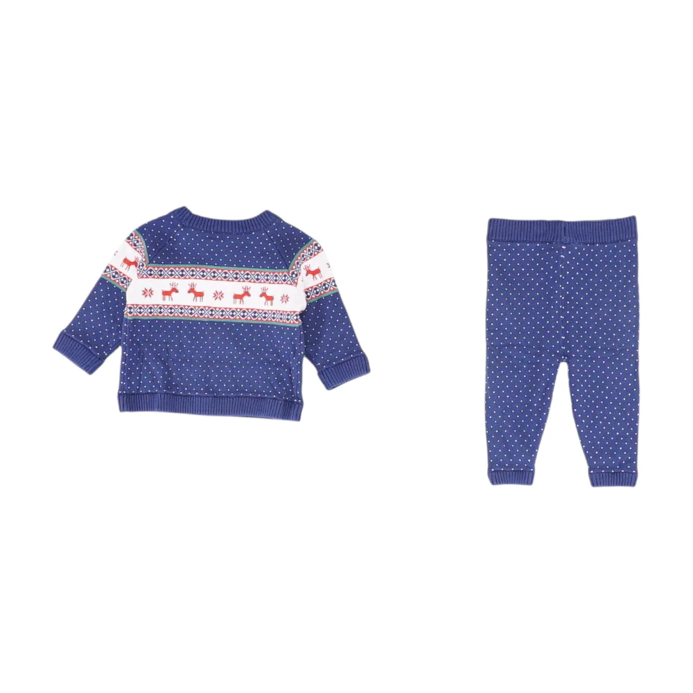 Navy Graphic Long Sleeve Set - Image 2