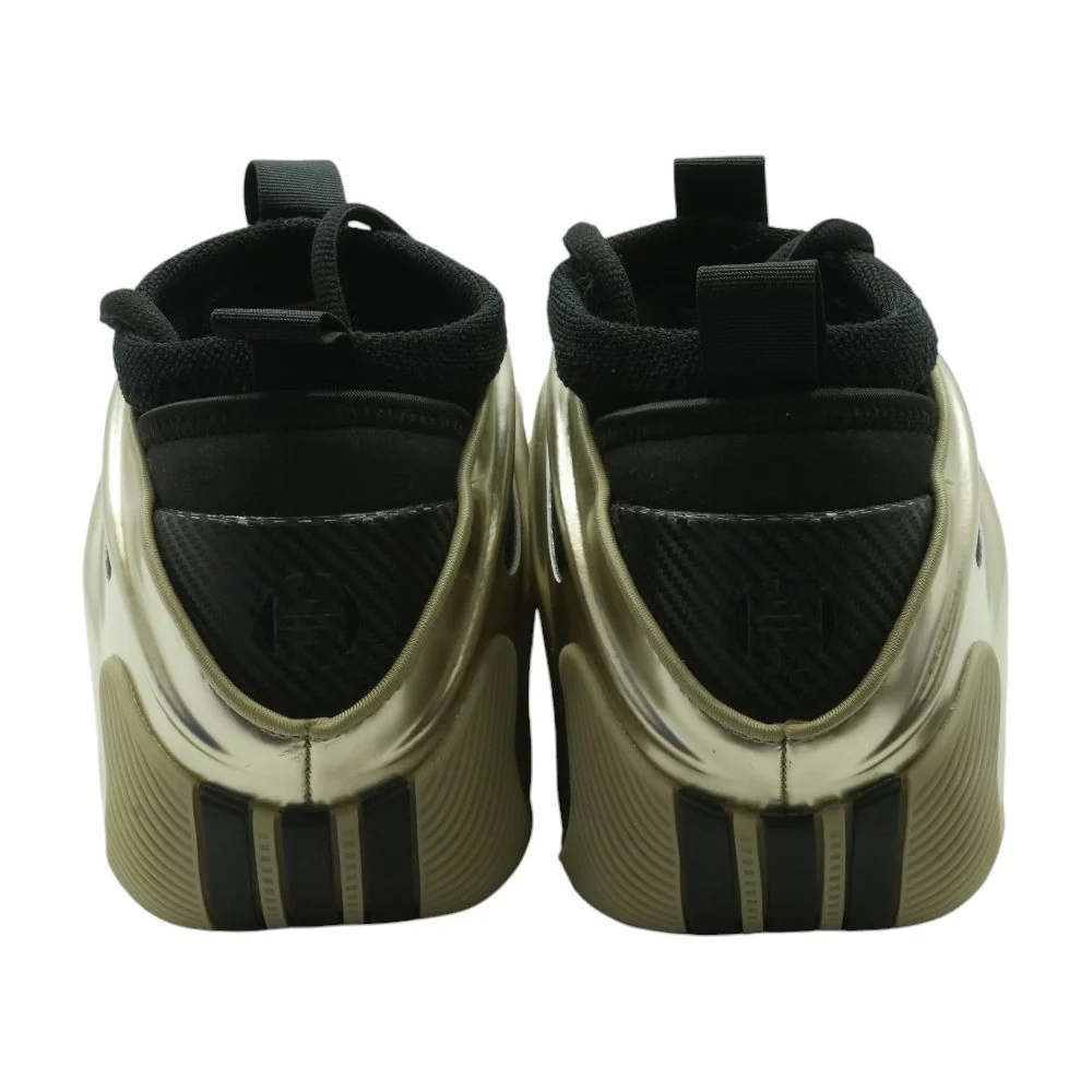 Harden Volume 9 Gold Leather Low Top Athletic Shoes - Image 2