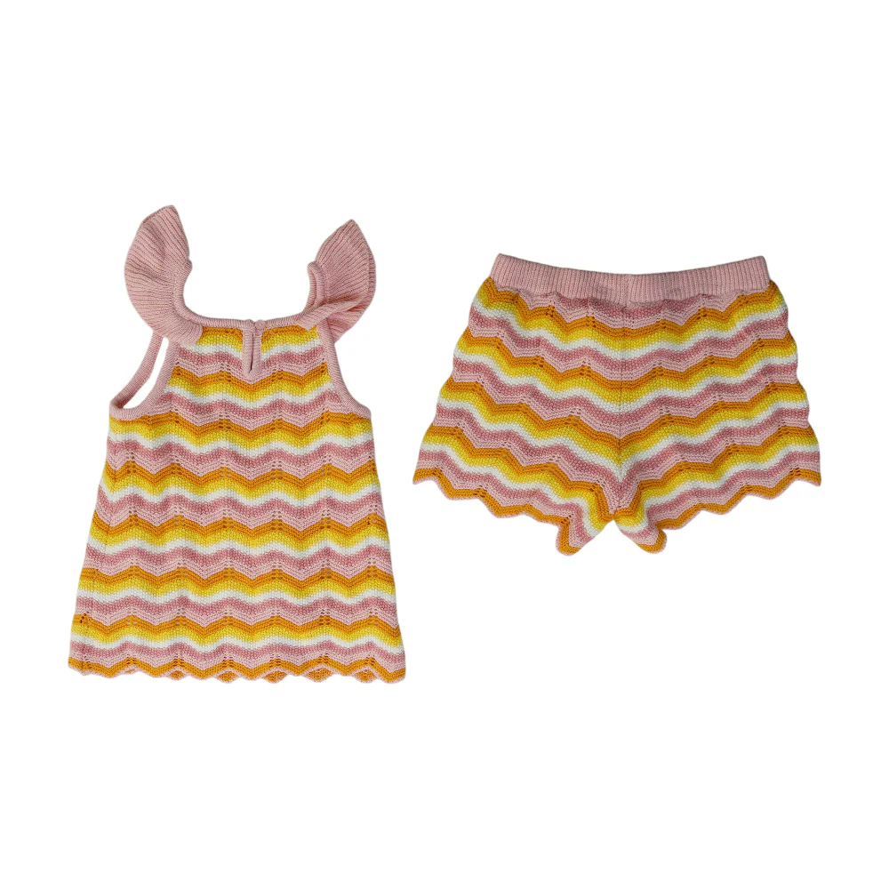 Multi Chevron Sleeveless Set - Image 2